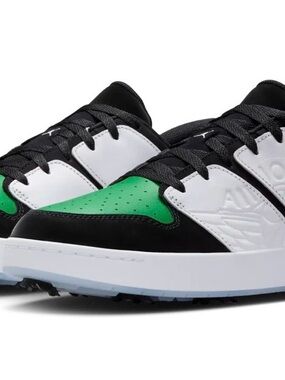 Jordan Men’s Low-Top Golf Shoes in Black, White & Green